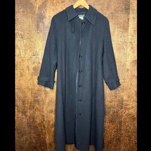 Harve Benard Black Wool Coat Size 14